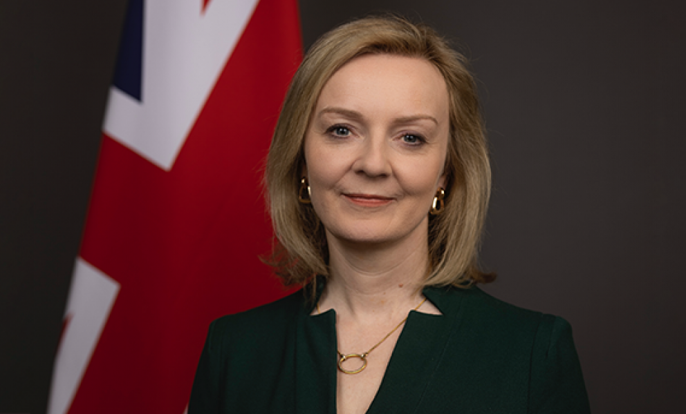 Letter from The Prime Minister The Rt. Hon. Liz Truss MP