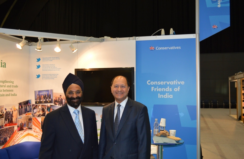 Ranjit Singh Baxi with Shailesh Vara MP