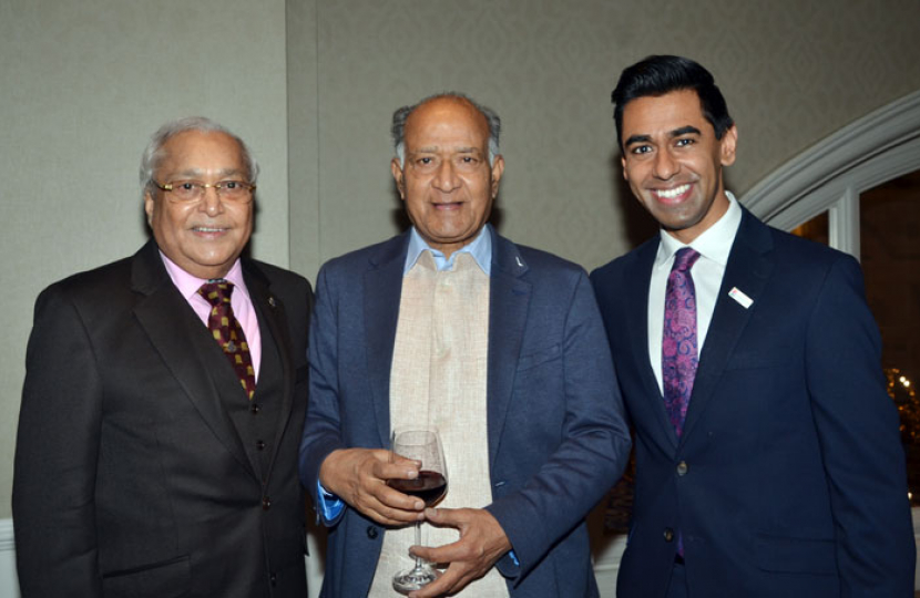 Lord Rami Ranger CBE, Mr C B Patel and Cllr. Ameet Jogia