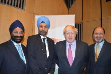 CF India Co-Chairmen with High Commissioner and Boris Johnson