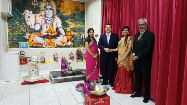 Alberto Costa at Navratri celebrations in Leicester