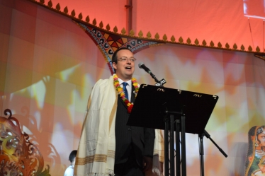 Mike Wood MP speaking at Krishna Speaks